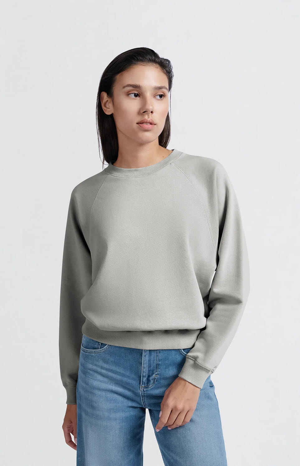 Yaya Sweater Raglan Grijs