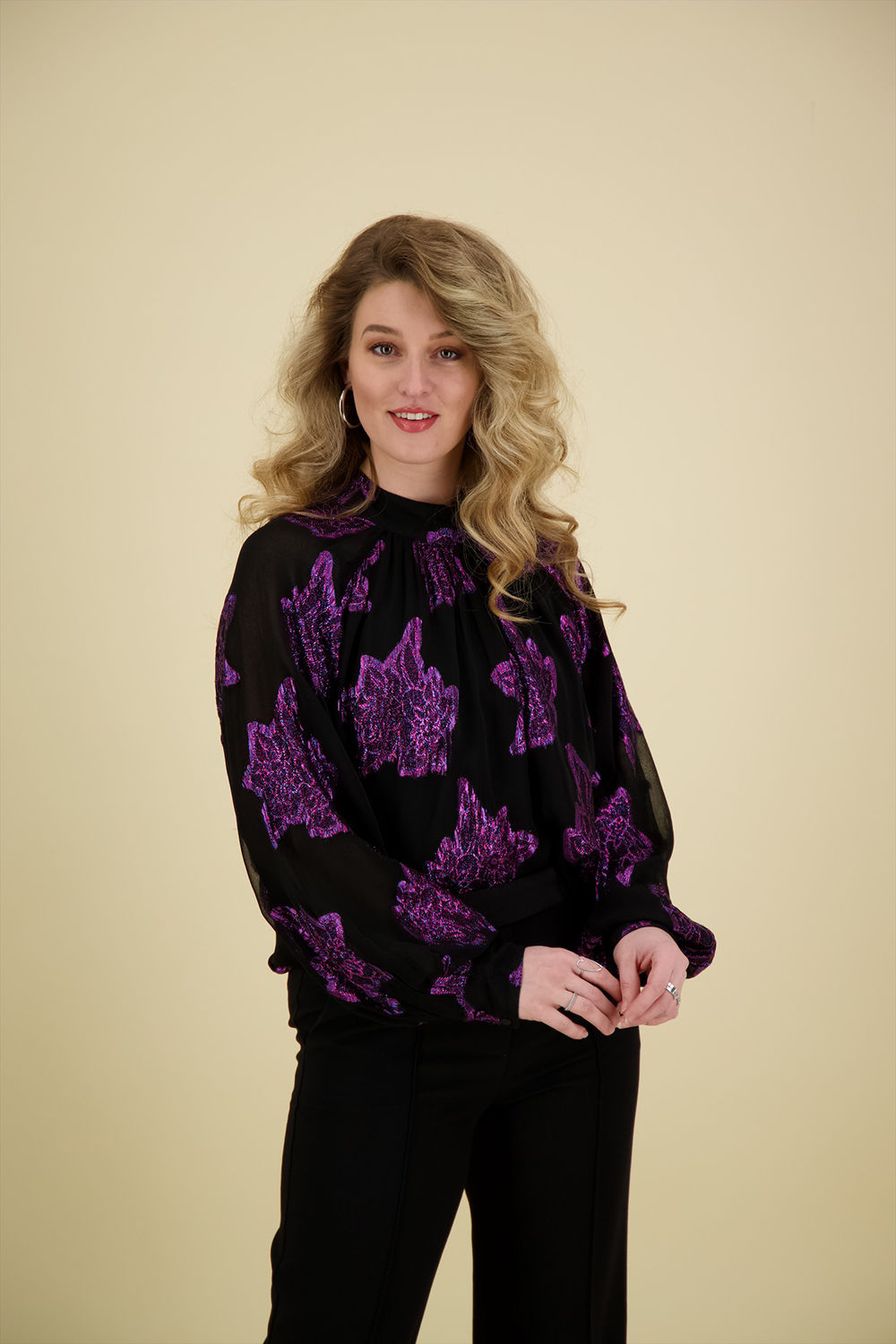 Aaiko Blouse Clara Paars