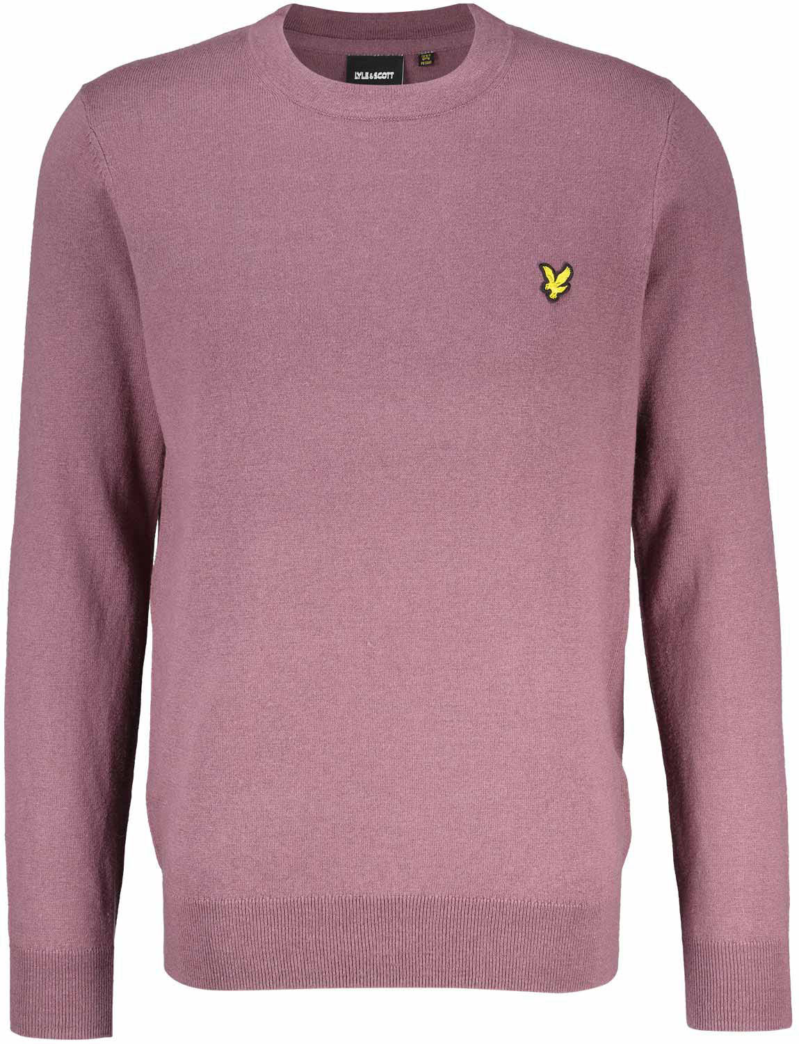 Lyle & Scott crewneck coton merino Paars