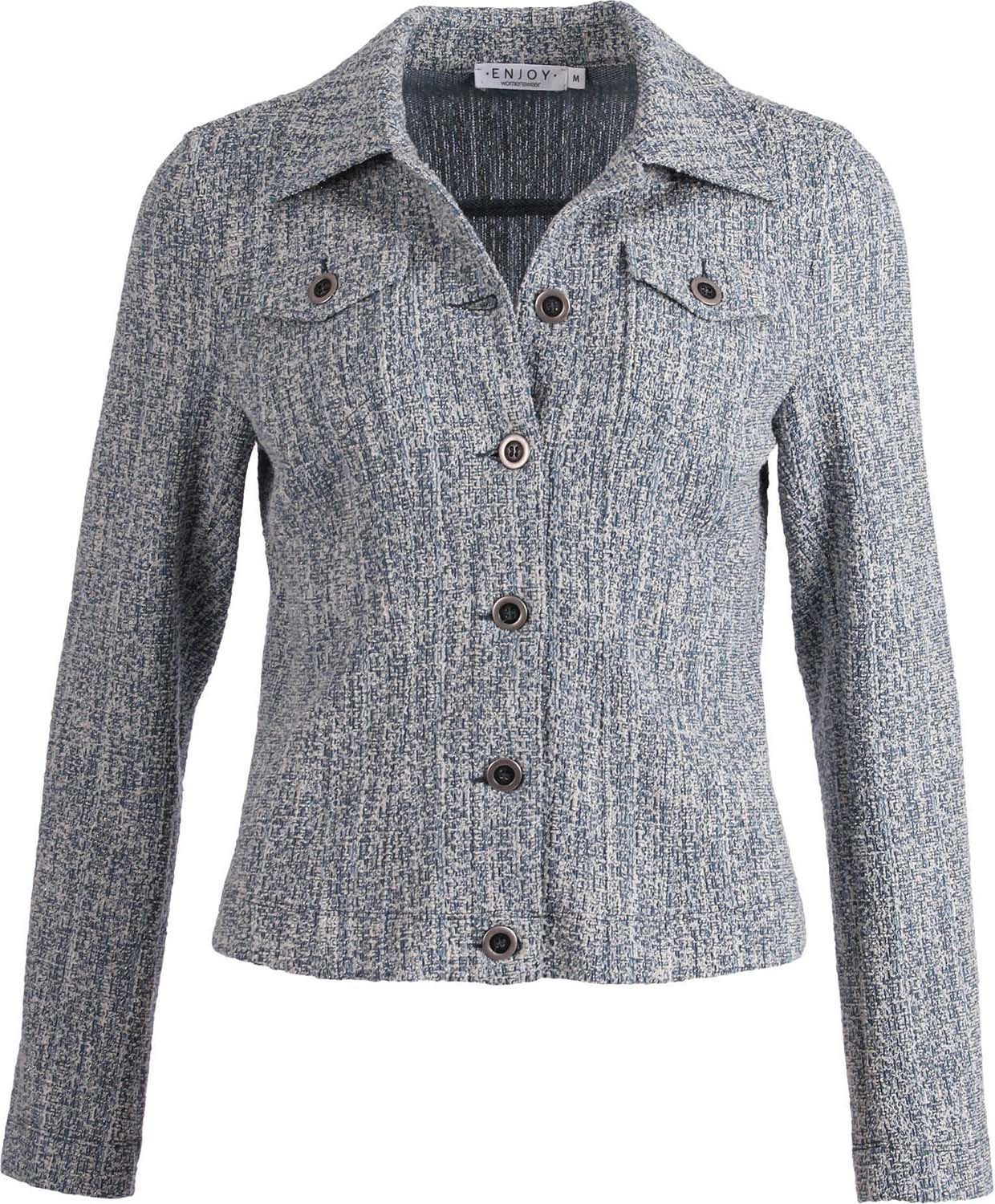 Boucle jacket Blauw