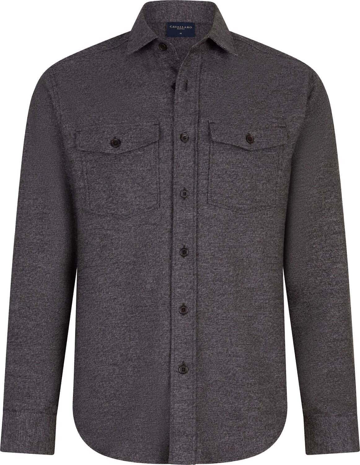 Cavallaro Napoli Overshirt Castinio  Bruin
