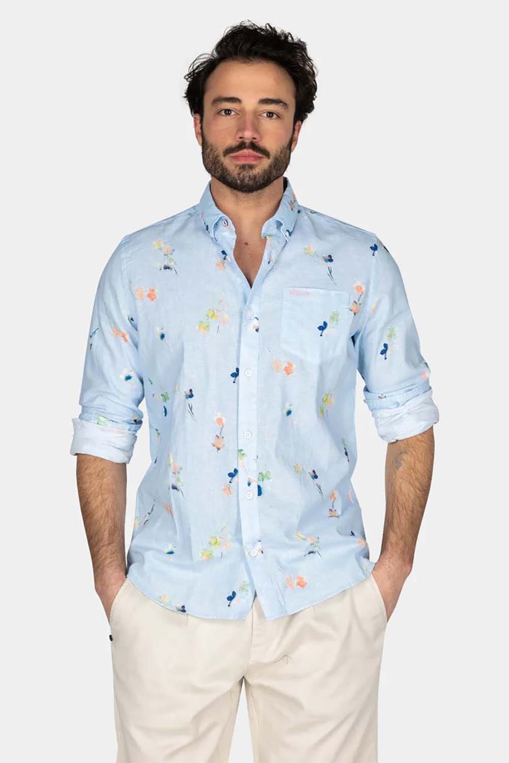 NZA Overhemd Kane Blauw
