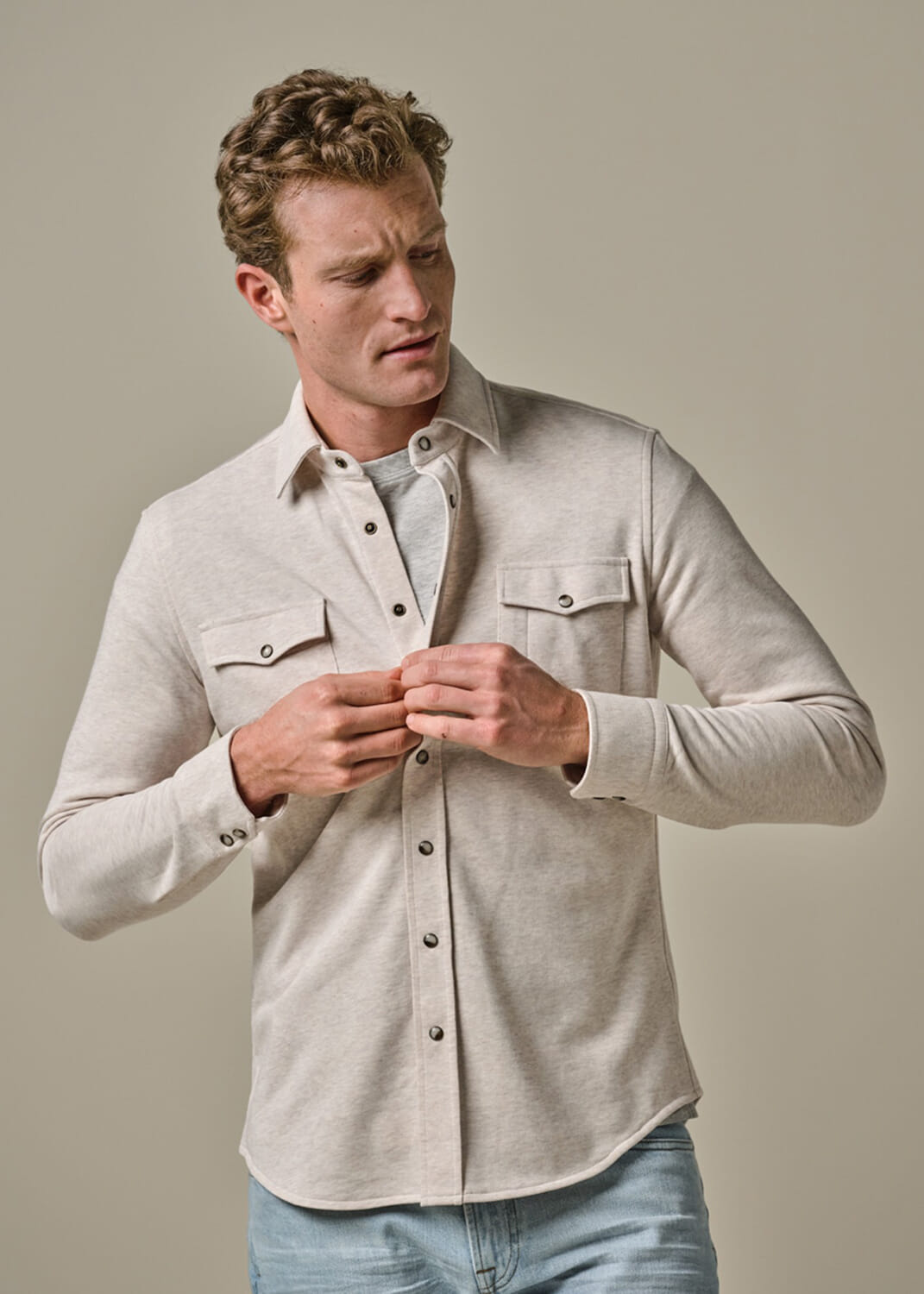 Profuomo Overshirt Western Beige