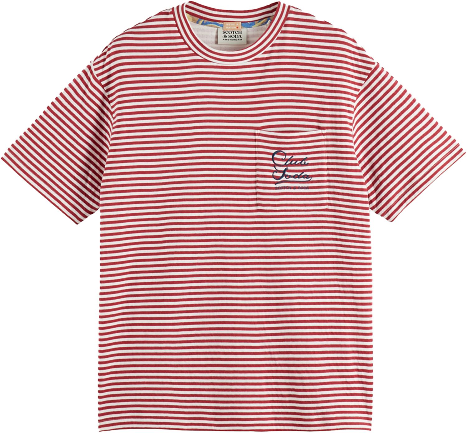 T-shirt Double Face Rood