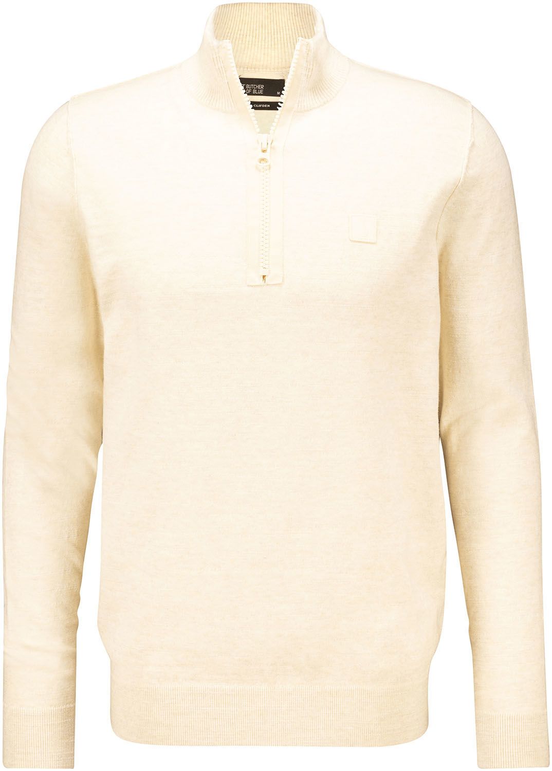 Lt Clifden Half Zip Beige