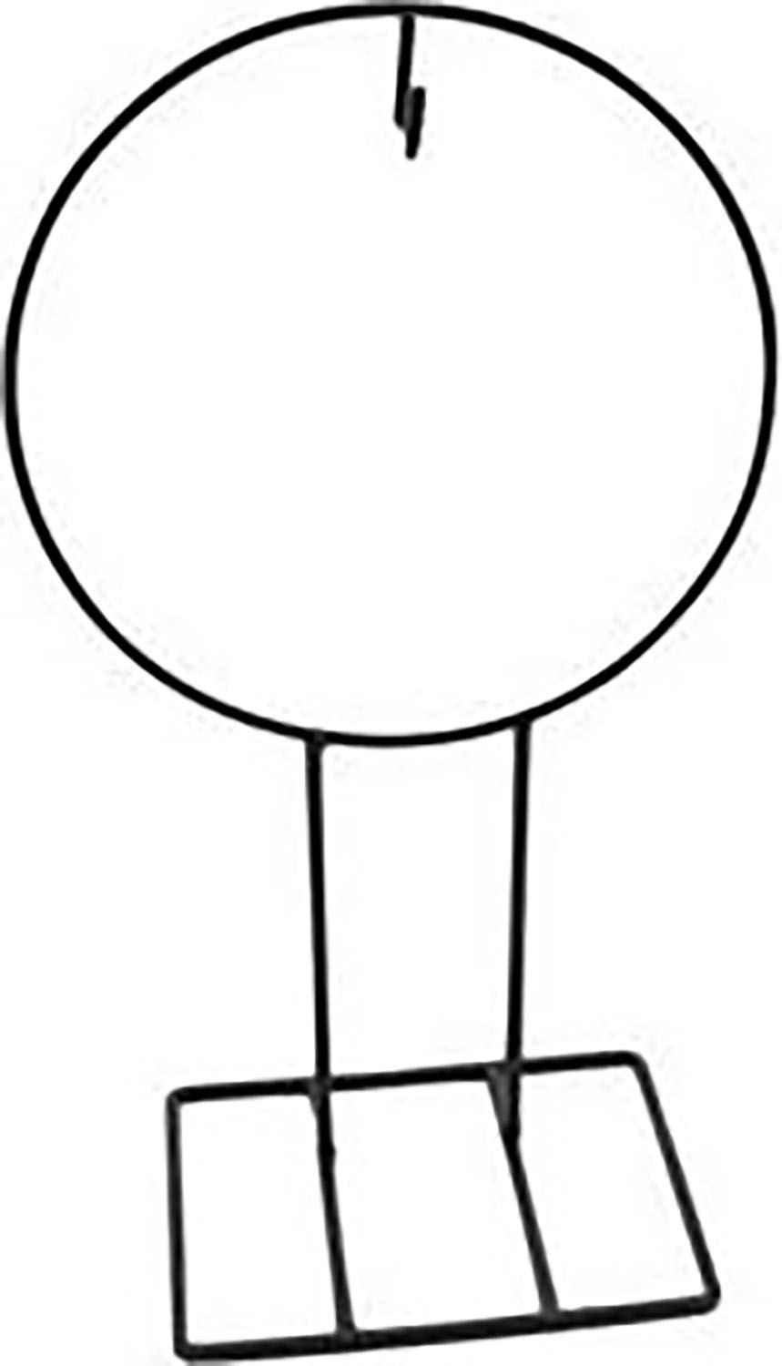 Bomont Collection Stand Wreath Hanger W21H35.5cm Zwart