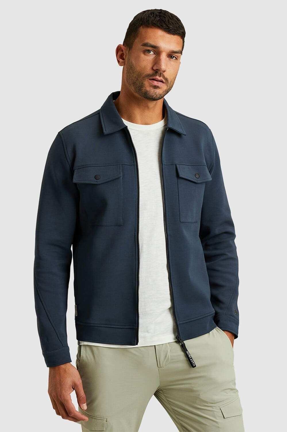 Cast Iron Vest Interlock Blauw