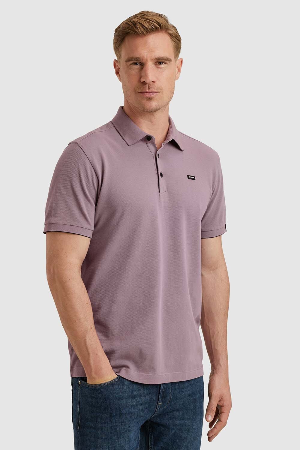 Vanguard Polo Waffle Paars
