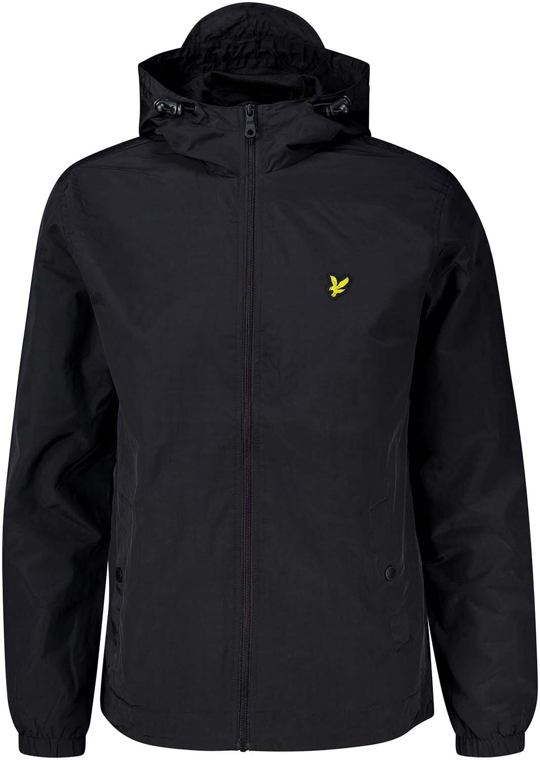 Lyle & Scott Jas Zip Trough Hooded Zwart