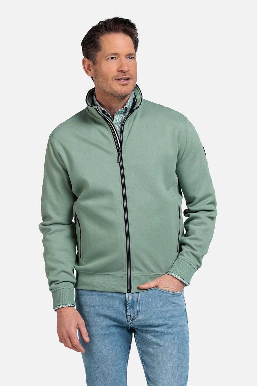Baileys Sweatvest Fine Groen