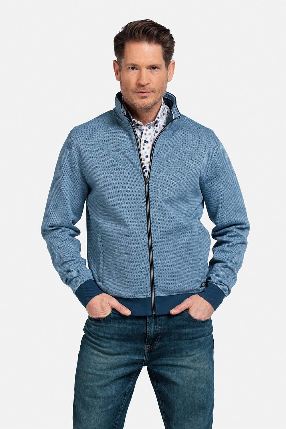 Baileys Vest Interlock Blauw
