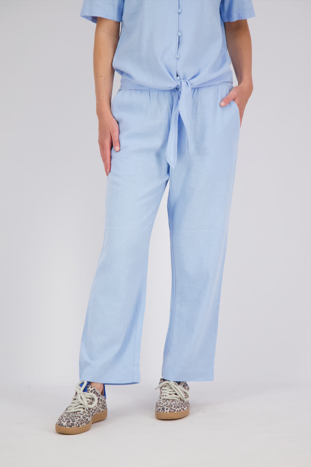 Freequent Pantalon Lava-ankle Blauw