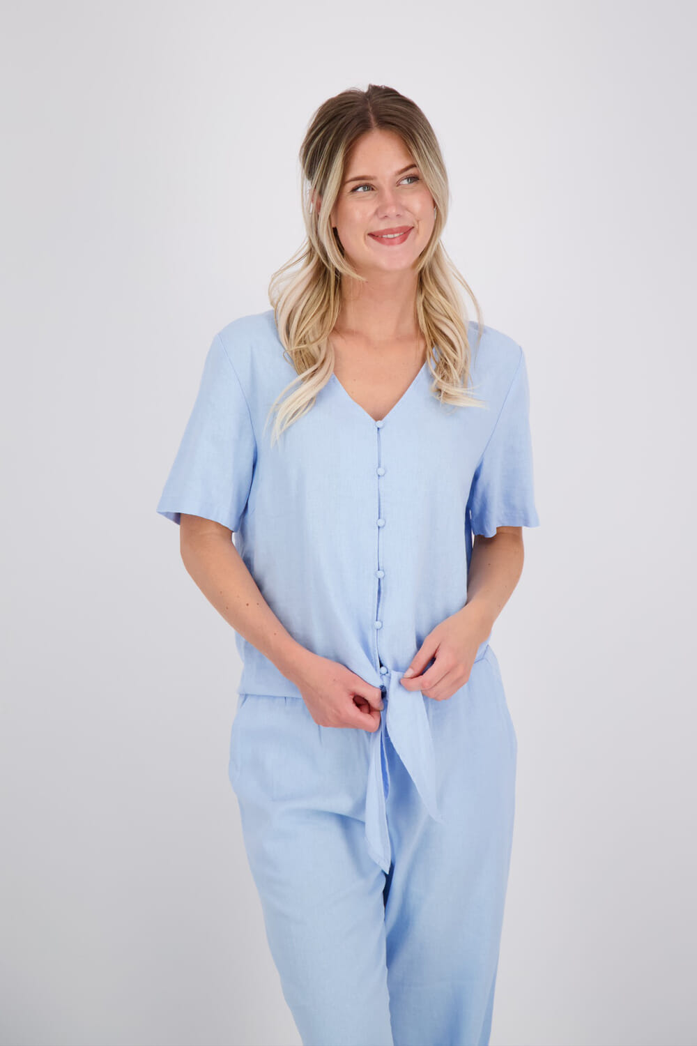 Freequent Blouse Lava Blauw