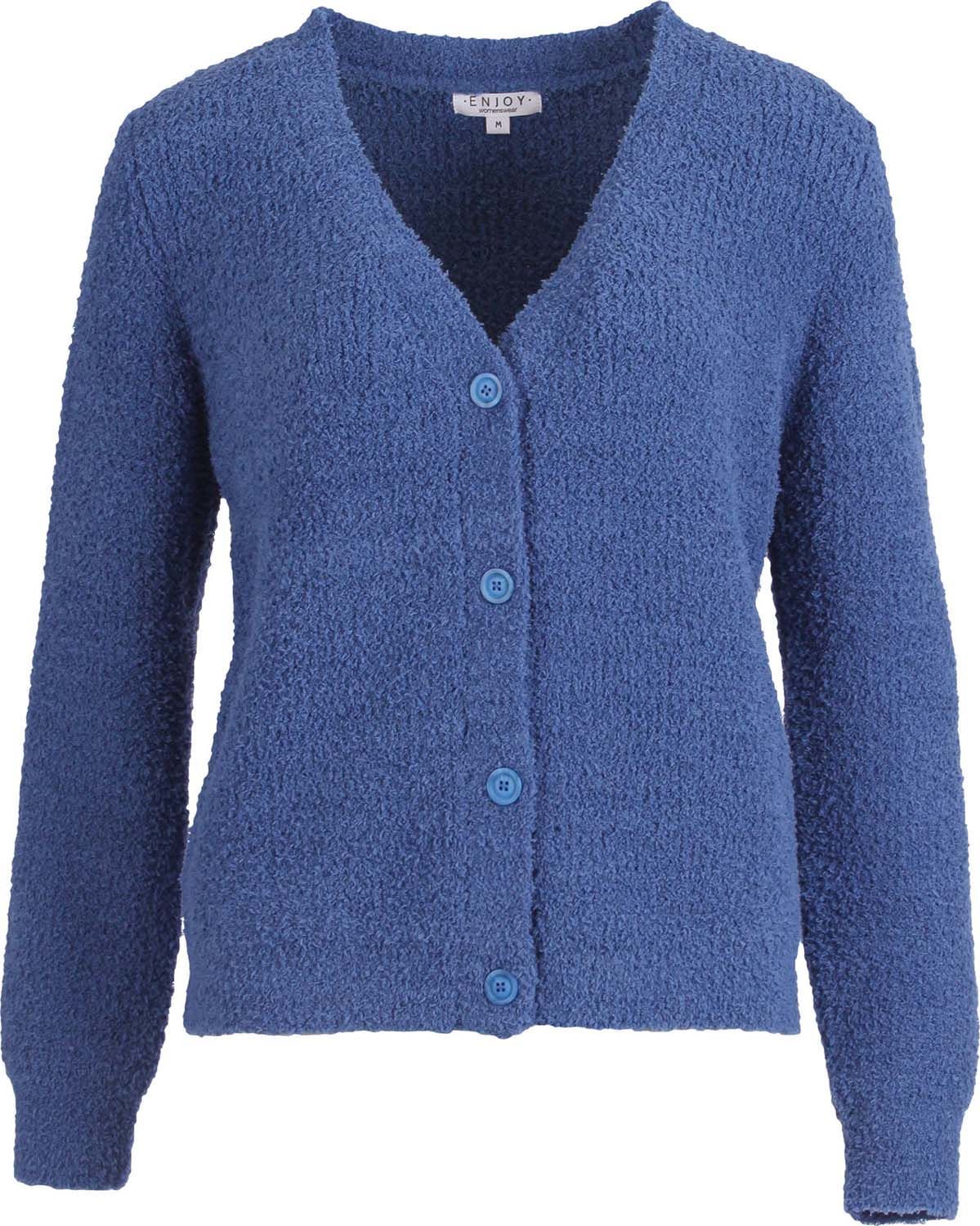 Vest boucle Blauw