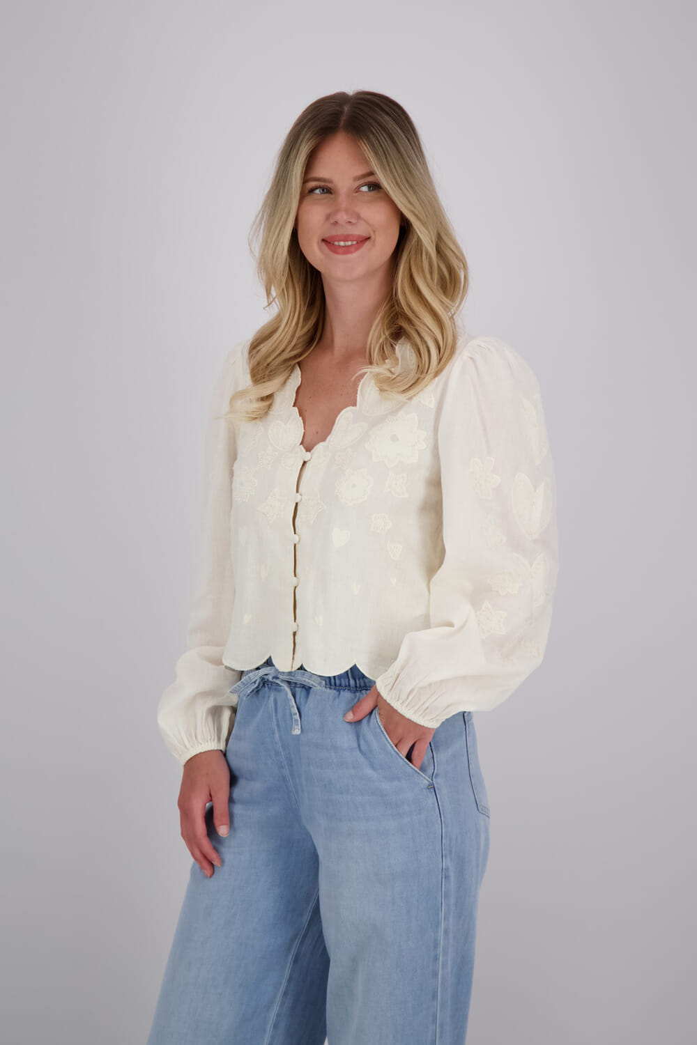 Fabienne Chapot Blouse Rani  Wit