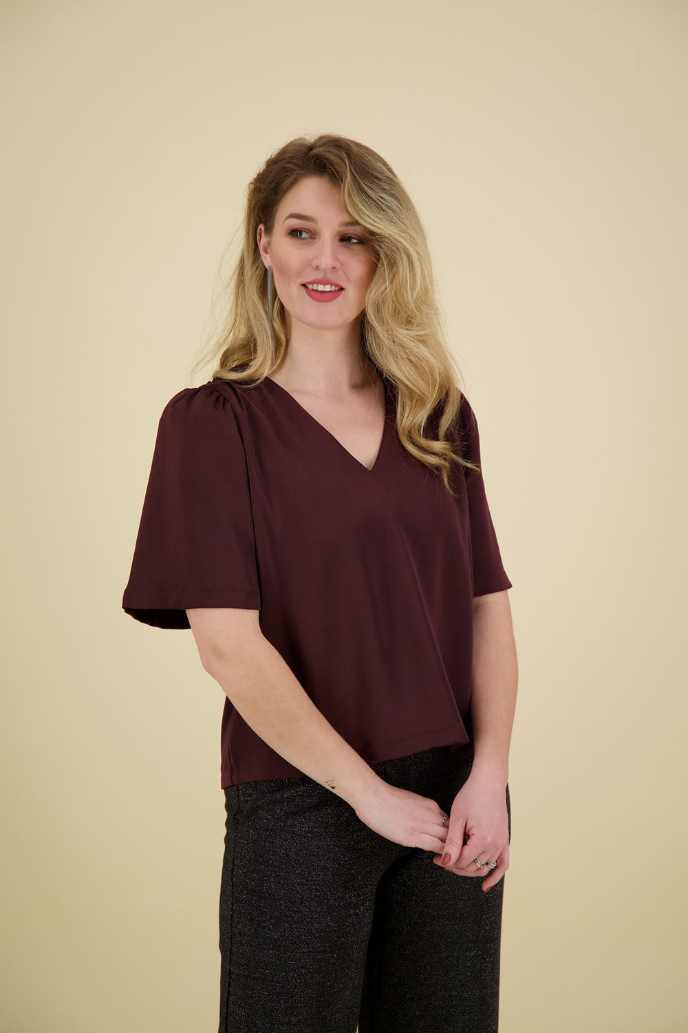 Neo Noir Blouse Largo heavy  Rood