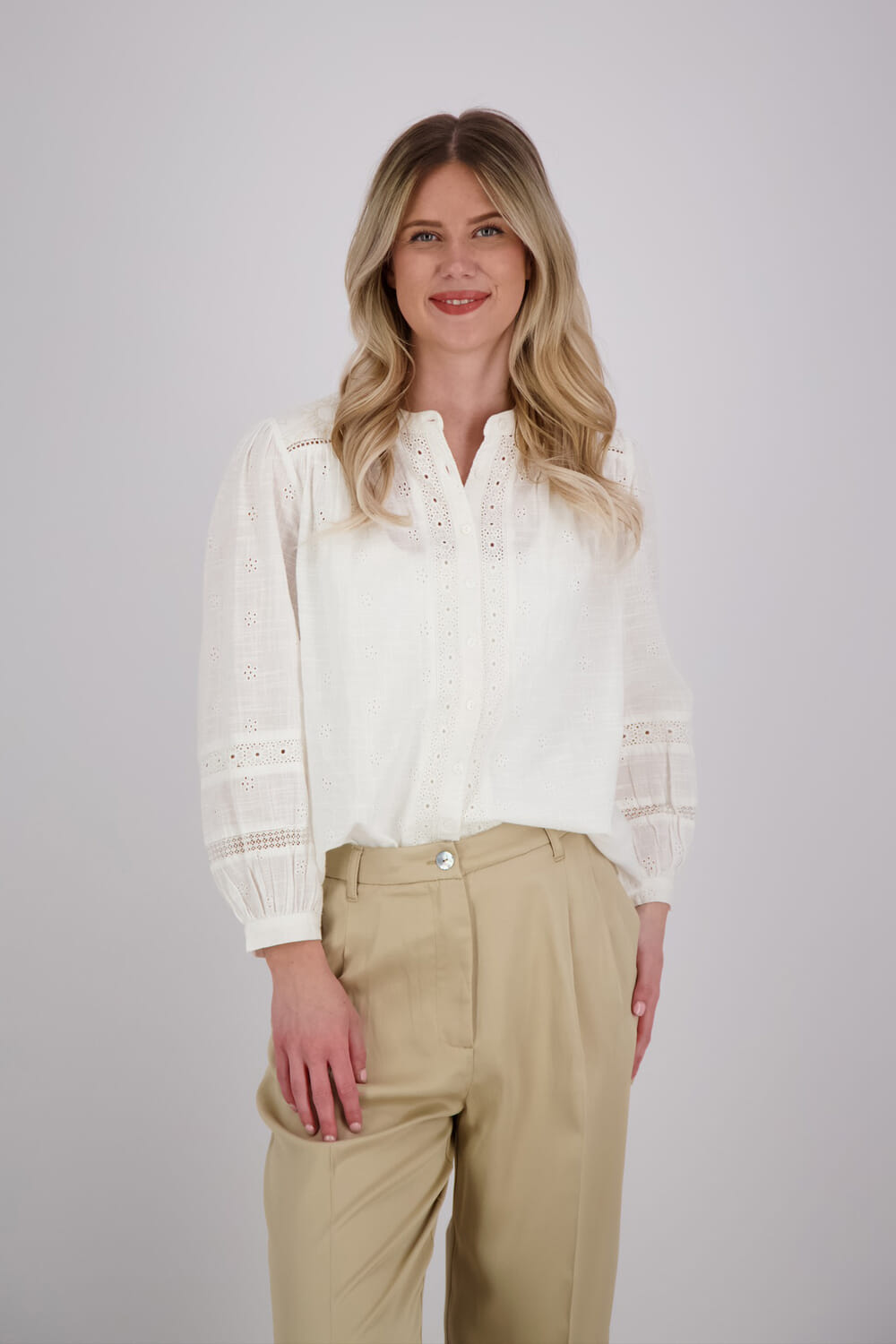 Maison Hotel Blouse Mosaique Colette Wit