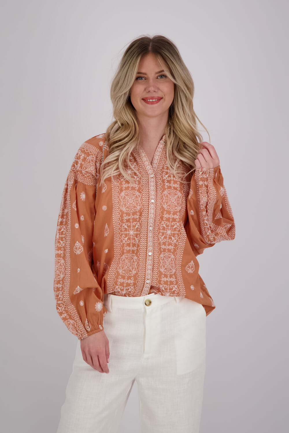 Maison Hotel Blouse Sole Mio Stephanie Rood