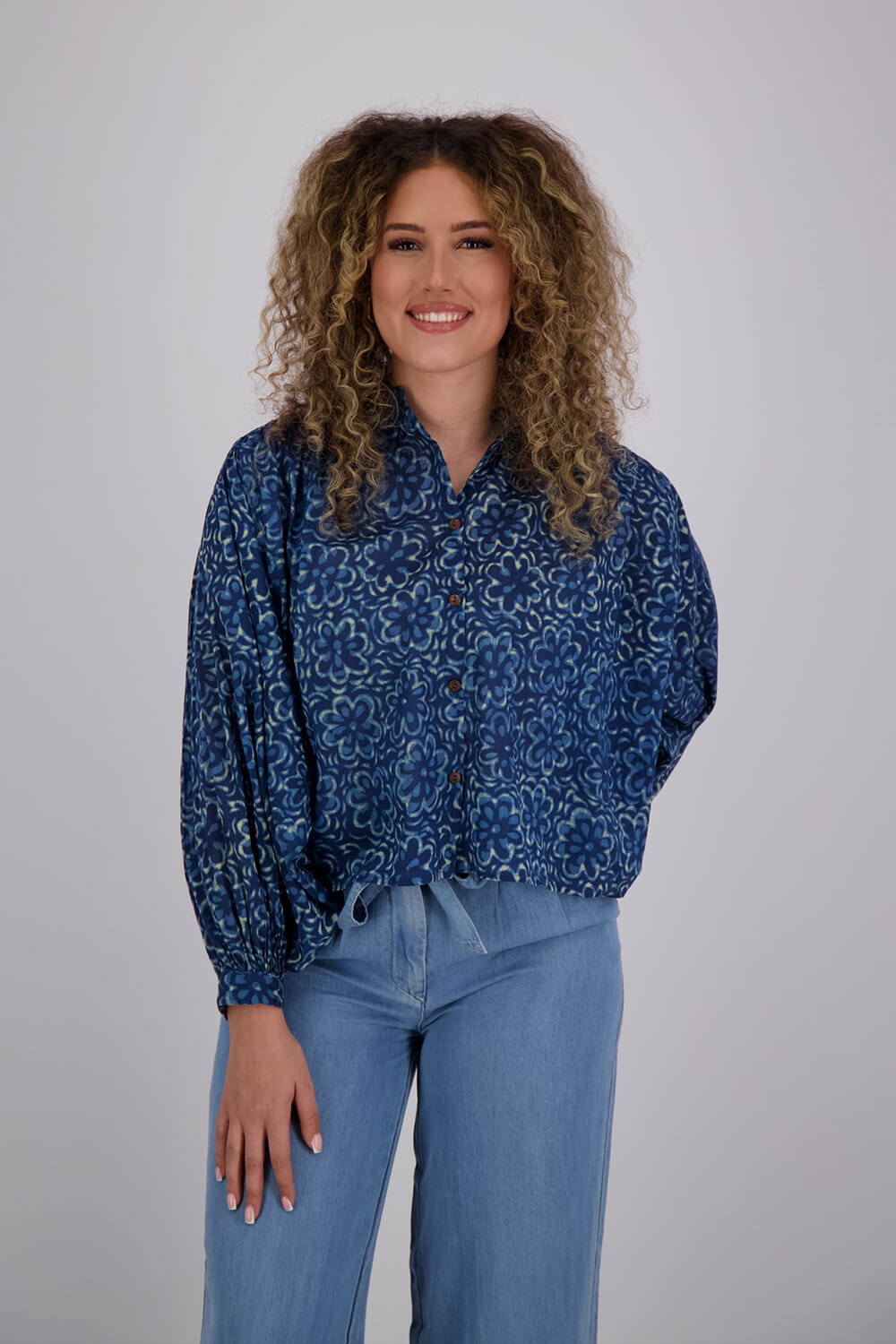 Maison Hotel Blouse Oceano Gaia Blauw