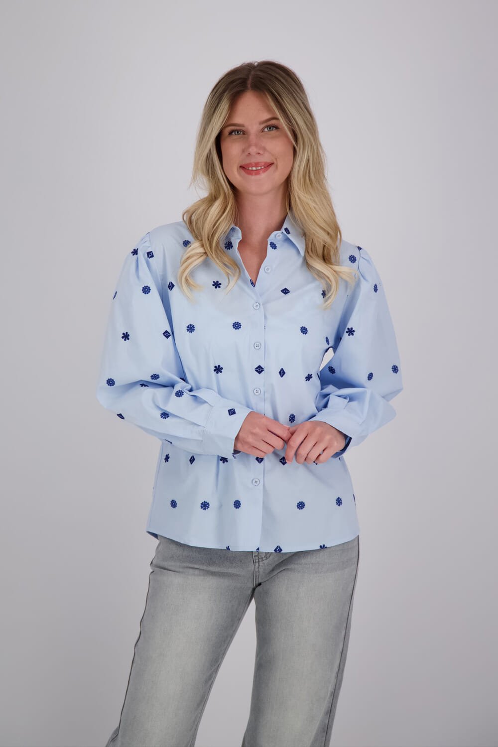 Lady Day Blouse Cannes Blauw