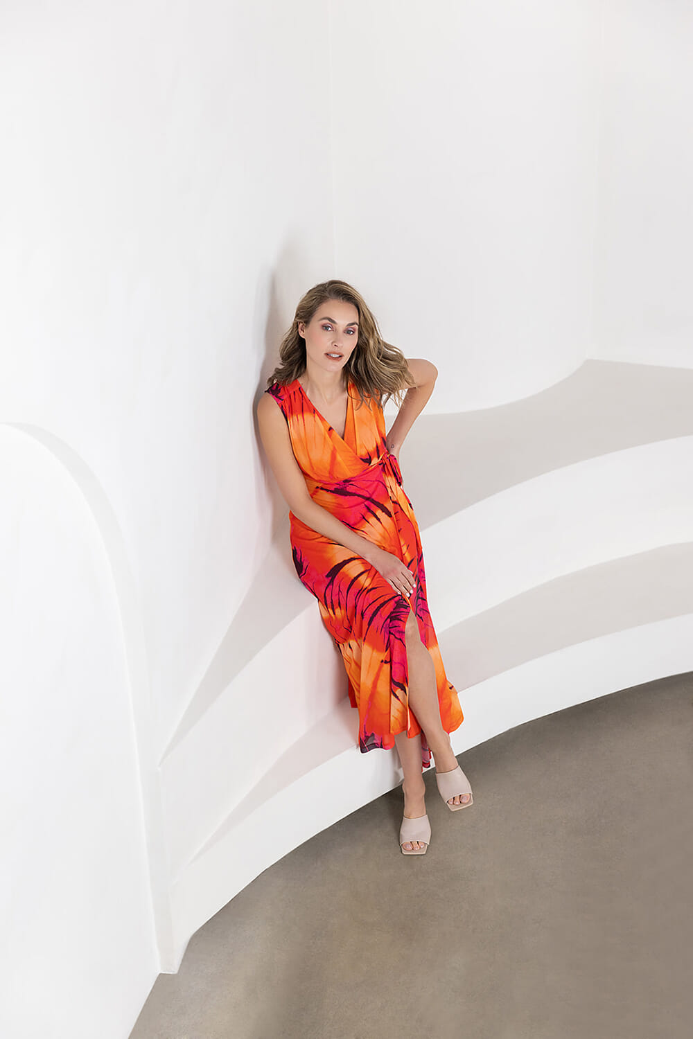 Label Dot Jurk Shari Oranje