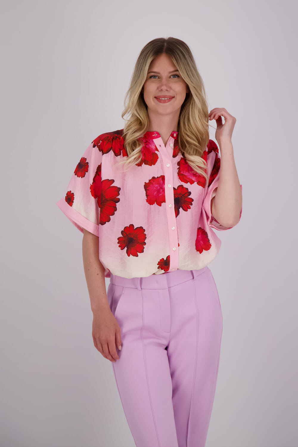 Pom Amsterdam Blouse Flower Roze