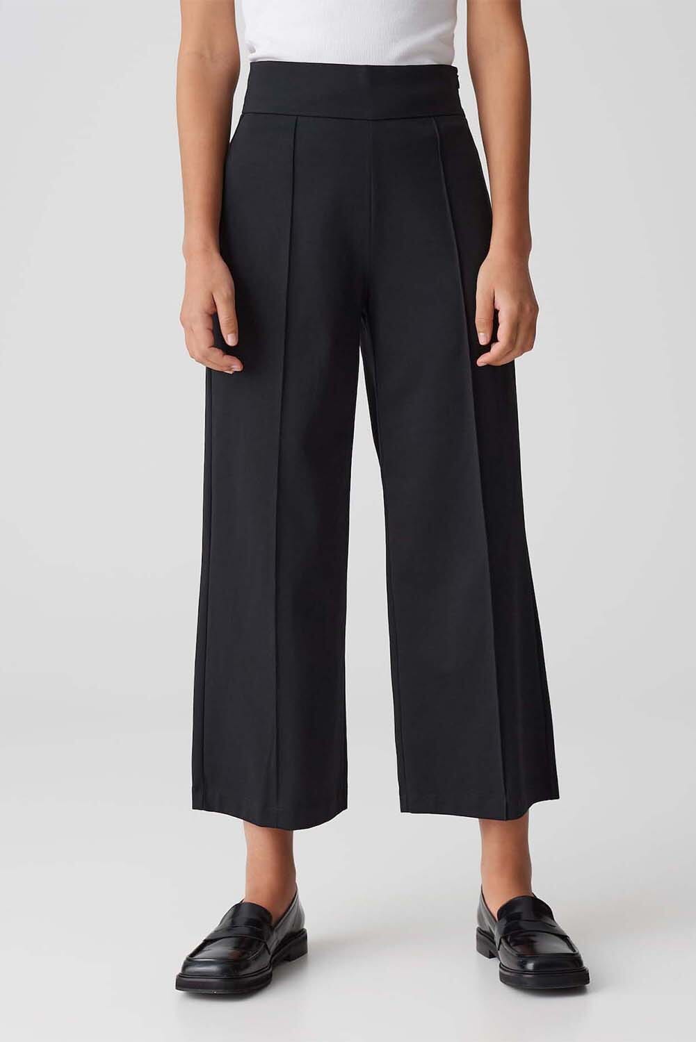 Opus Broek Misha belt Zwart