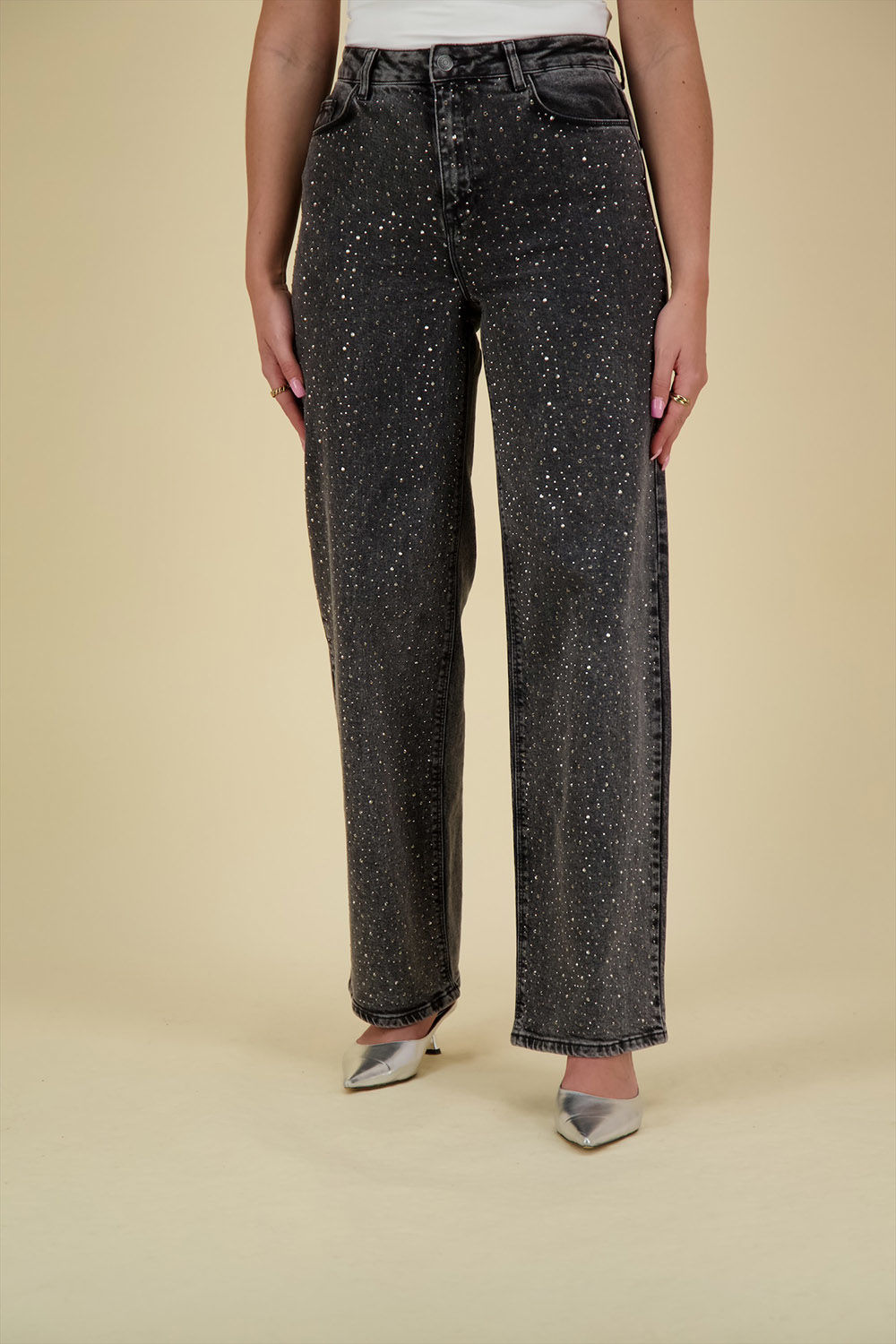 Selected Femme Jeans Marley-Merle Zwart
