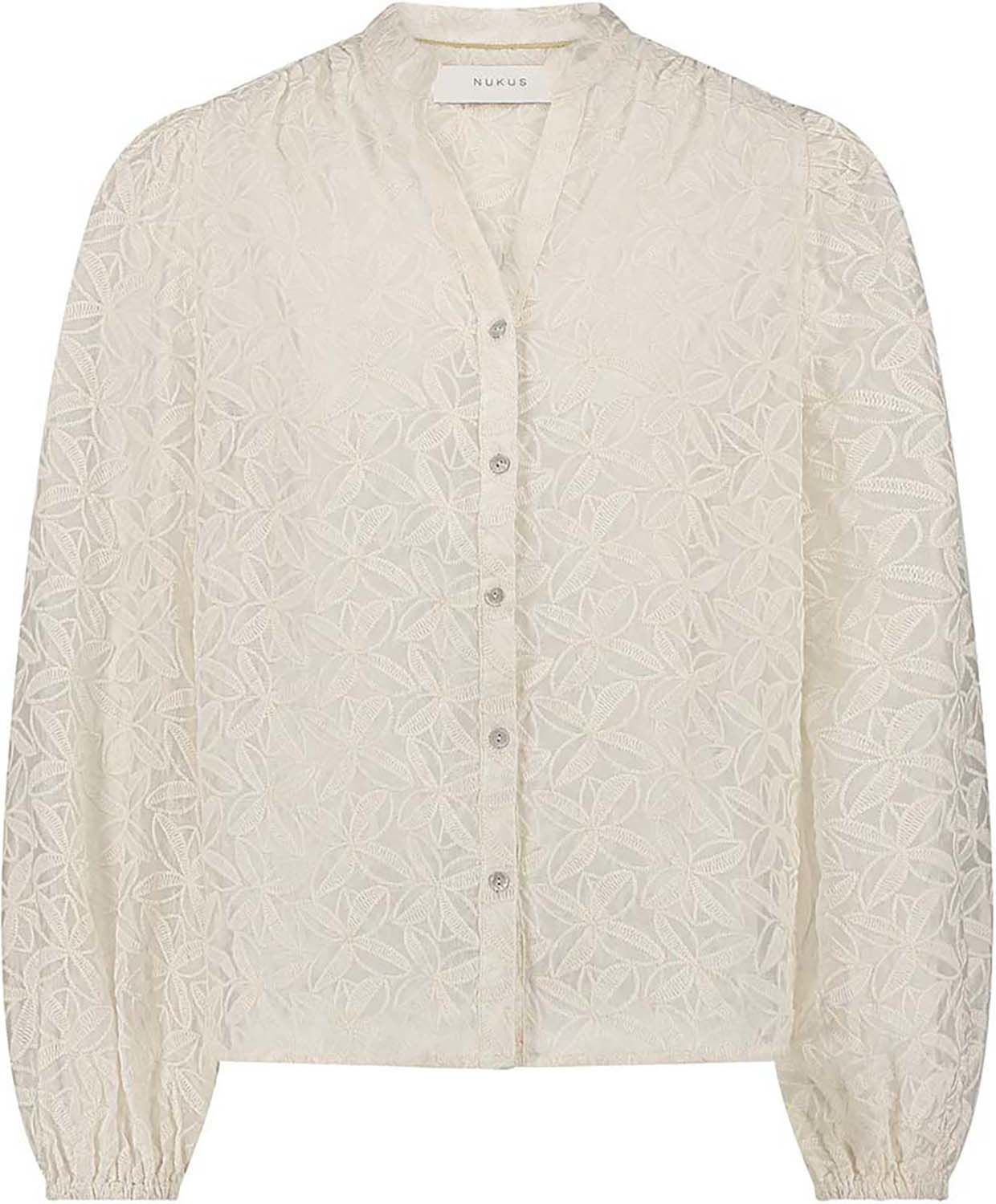 Nukus Blouse Malaga Embroidery Wit