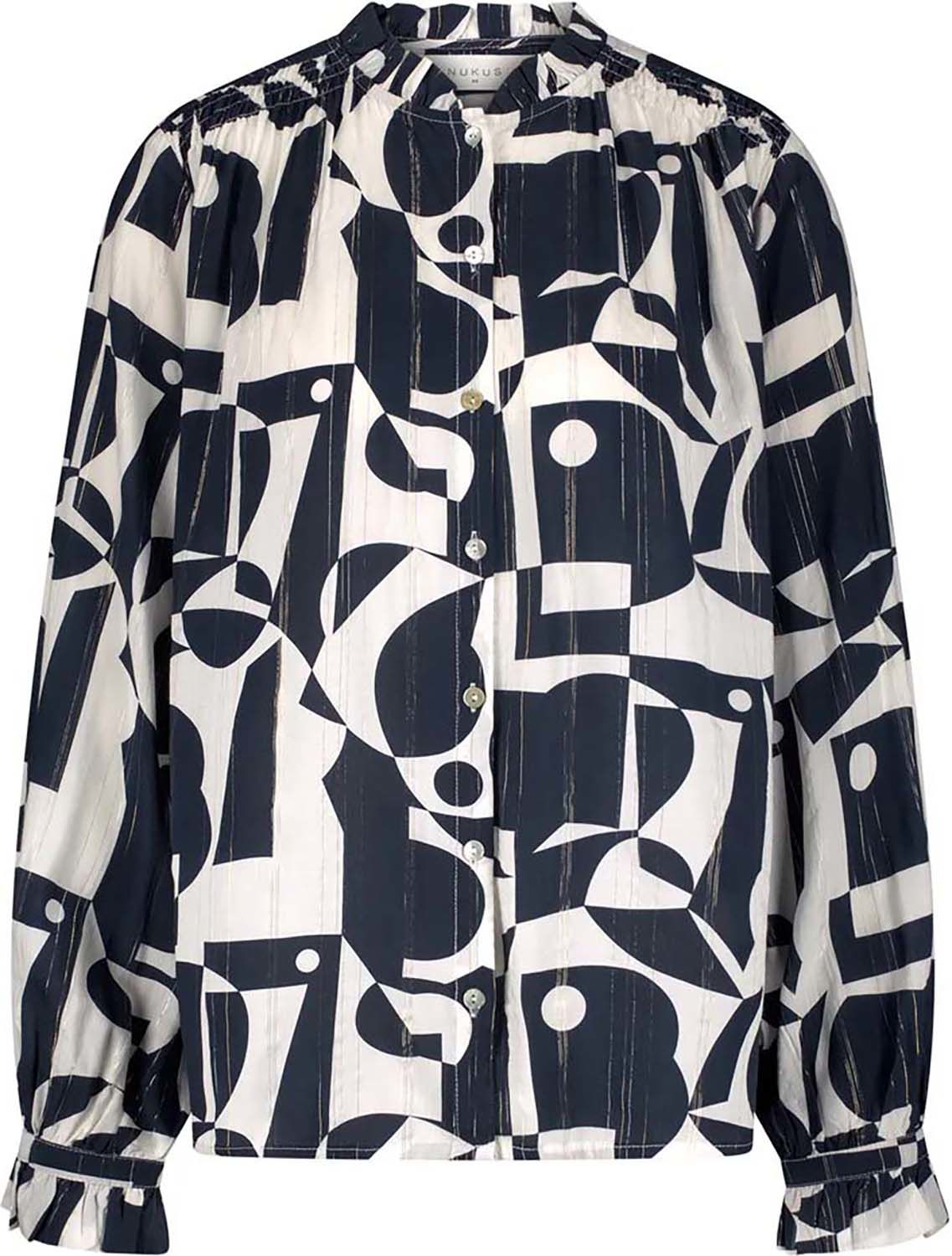 Nukus Blouse Jenna  Blauw