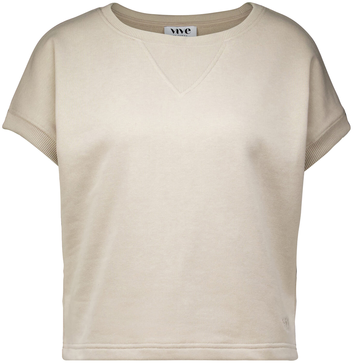 Vive La Femme Top Sweat Beige