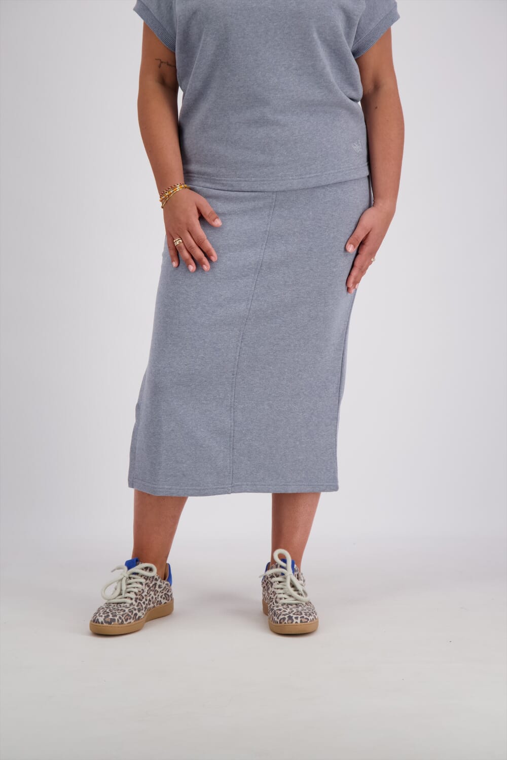 Vive La Femme Rok Sweat Blauw