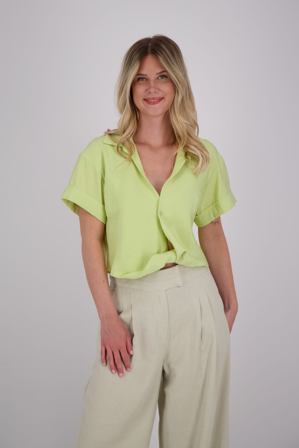 Aaiko Blouse Bona Lime
