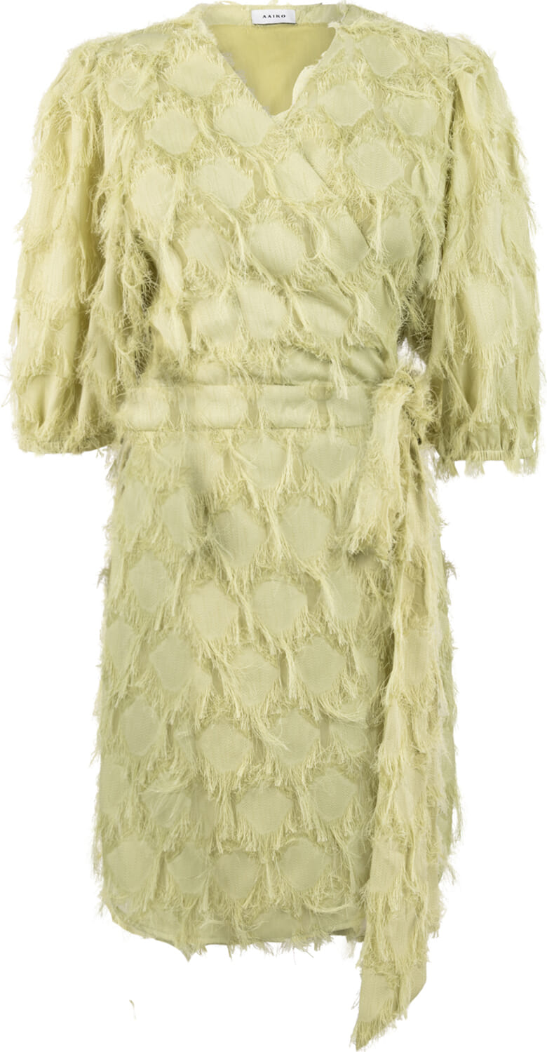 Aaiko Jurk Florica Fringe Lime