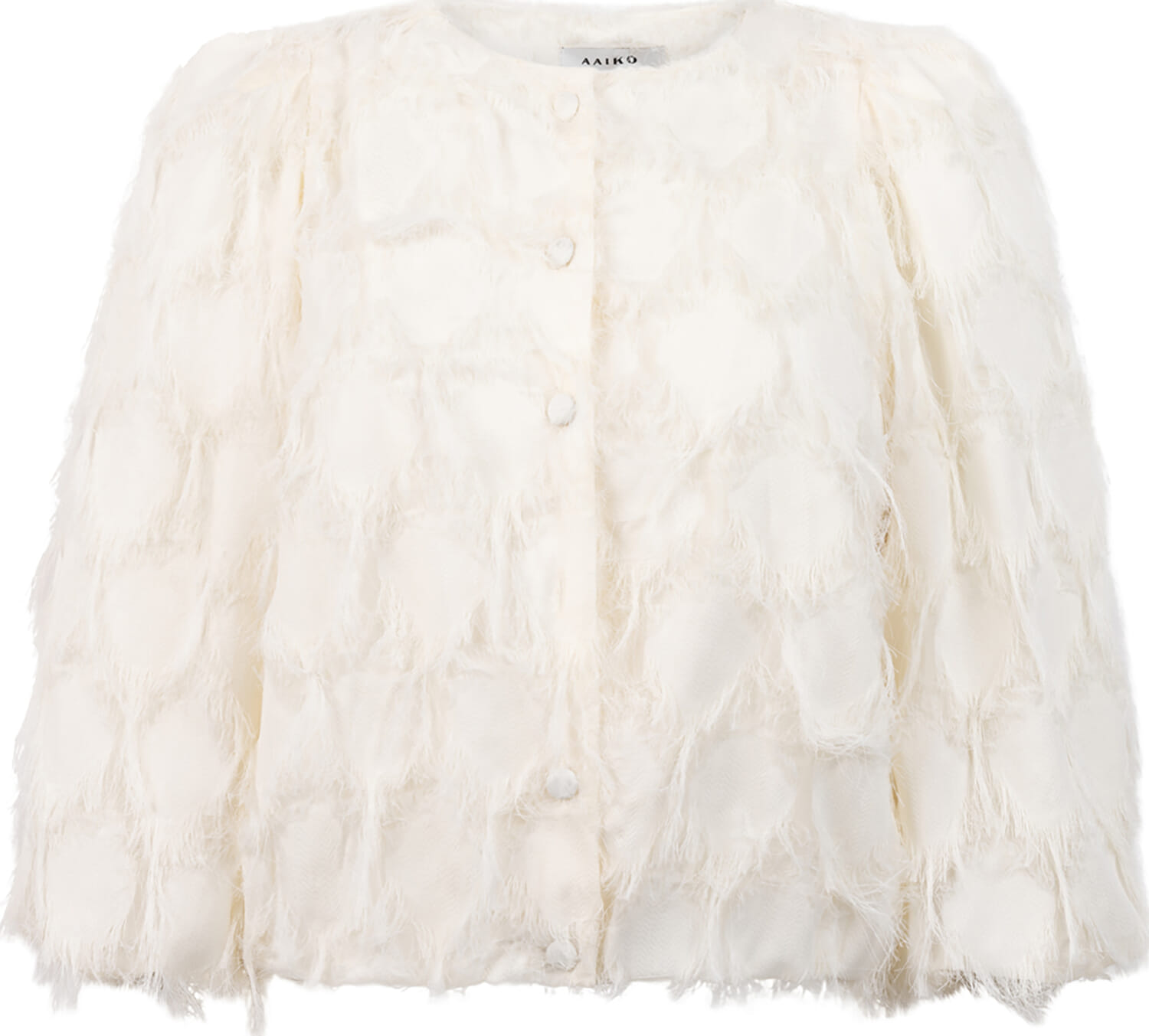 Aaiko Blazer Evie Fringe Wit