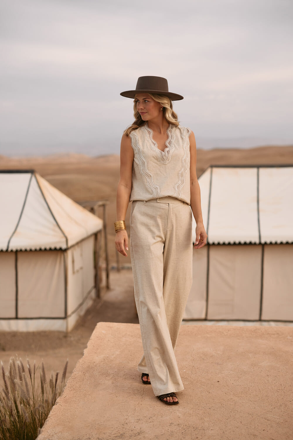 Nukus Pantalon Eline Bruin
