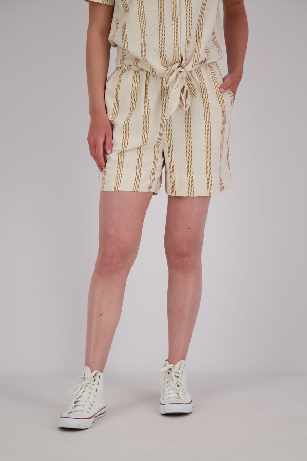 Vila Short Prisilla Print Beige