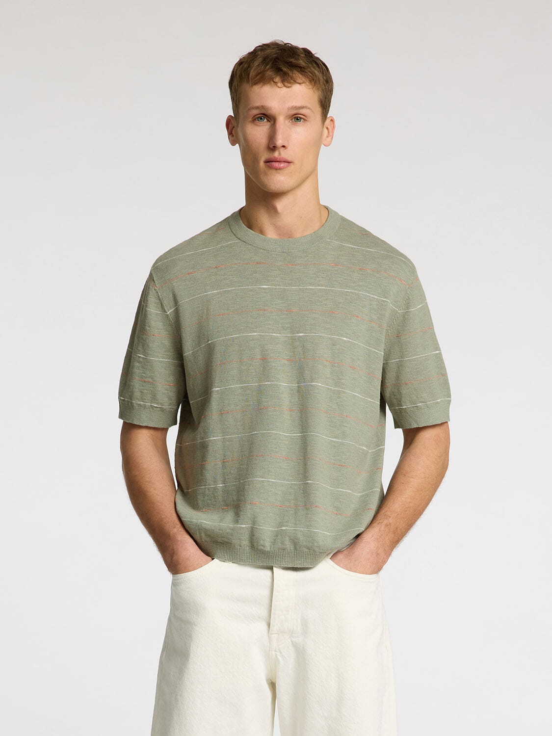 Selected Homme T-shirt Berg Sun Groen