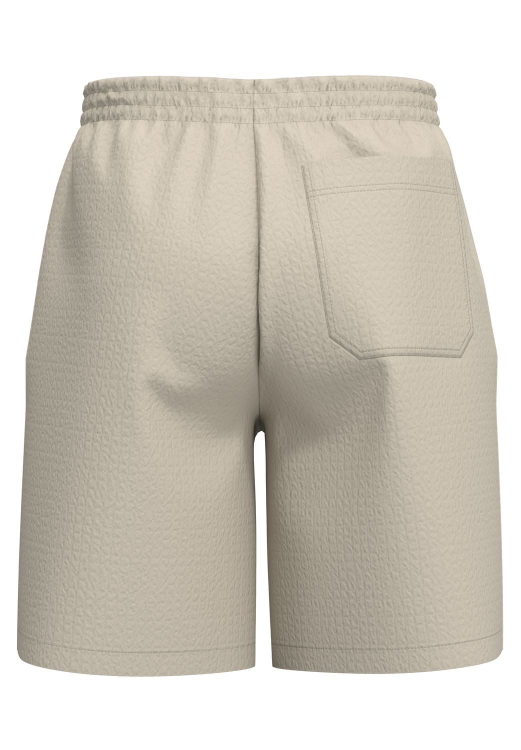 Selected Homme Short Loose-Ace Seersucker Kaki