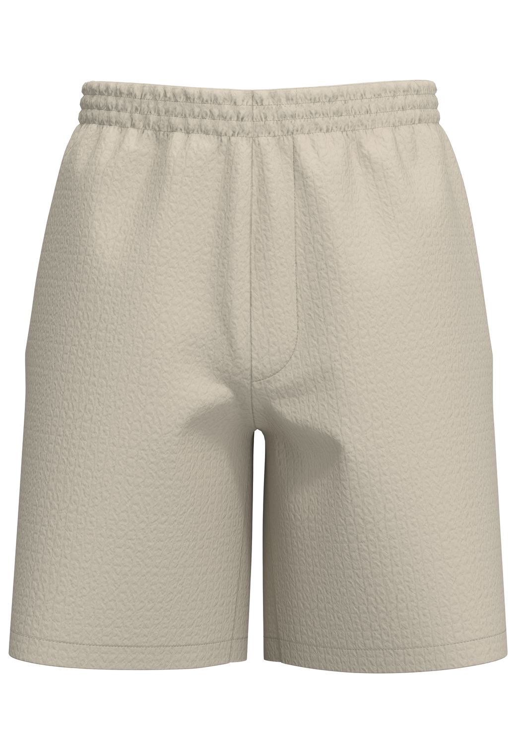 Selected Homme Short Loose-Ace Seersucker Bruin