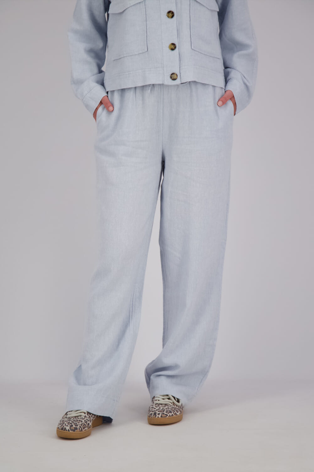 MSCH Copenhagen Pantalon Pennie Ginia Blauw