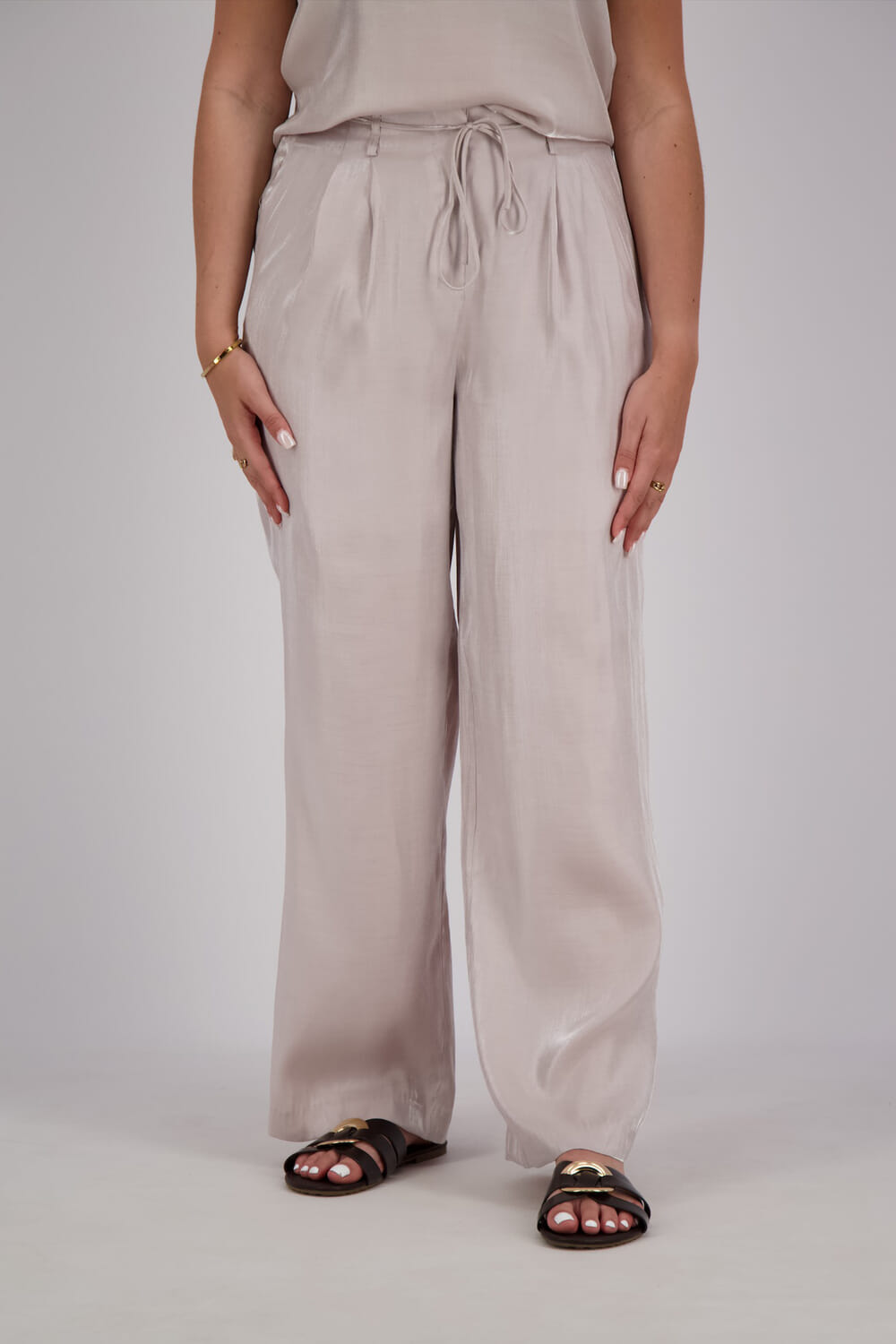 Ichi Pantalon Raddix Beige