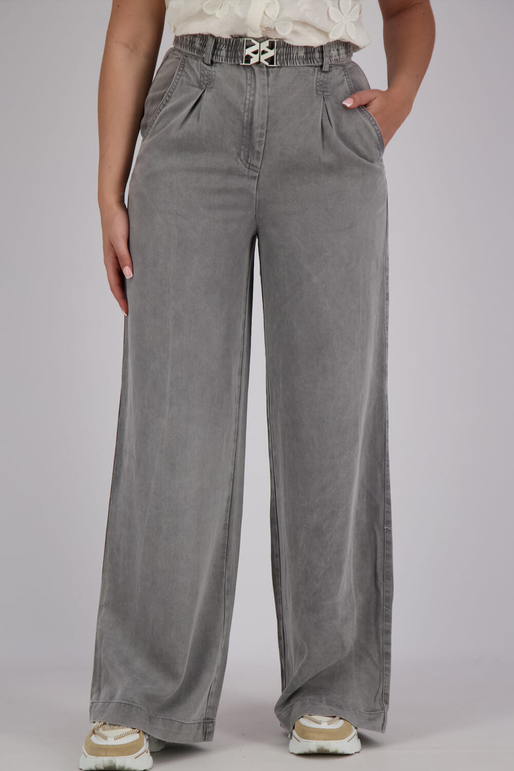 Aaiko Pantalon Lotty Ten Grijs