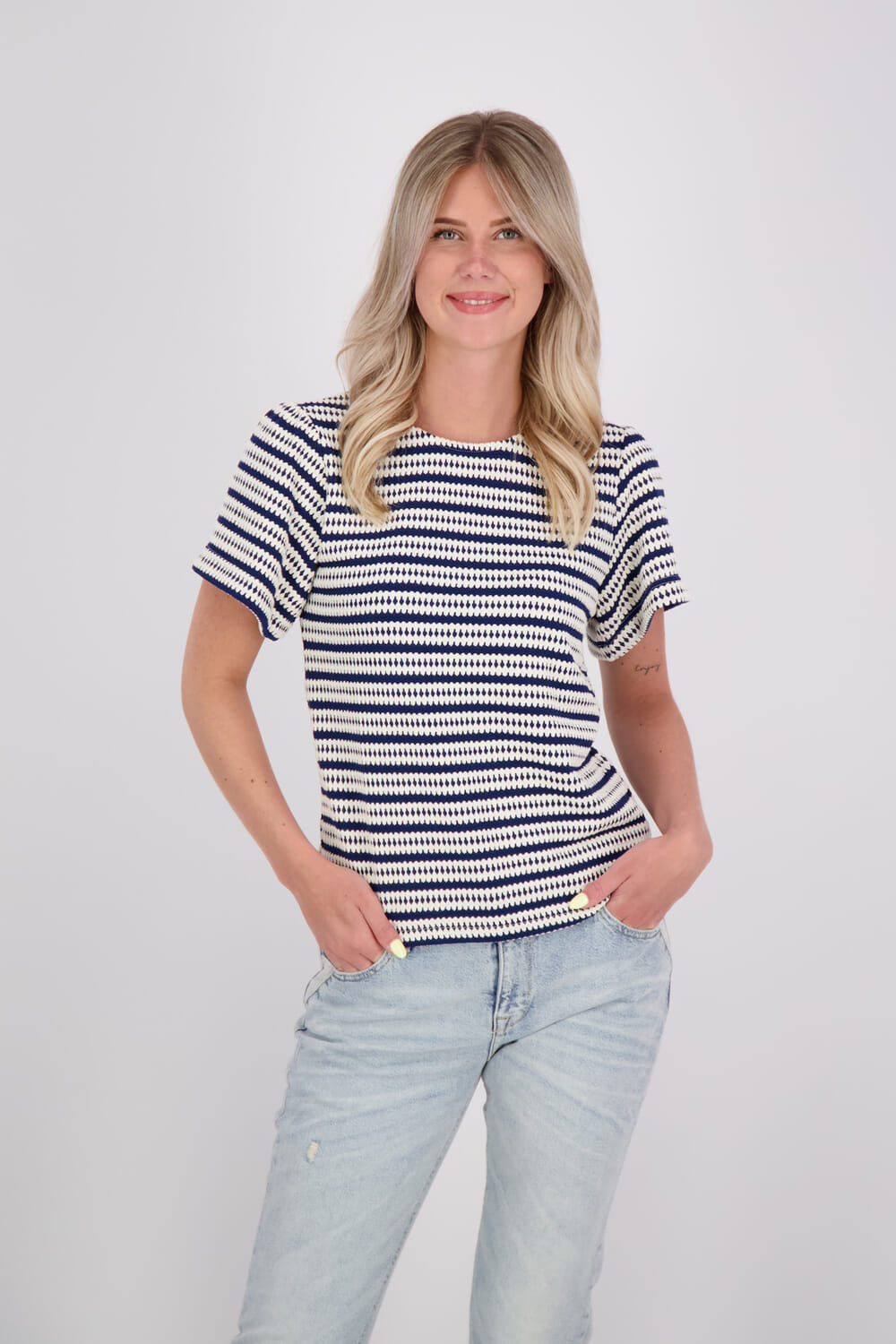Geisha Top Blauw
