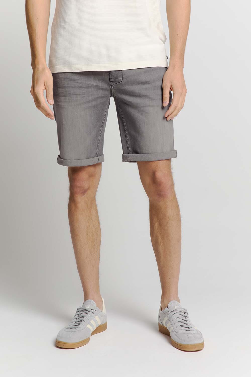 No Excess Short Denim Stretch Grijs