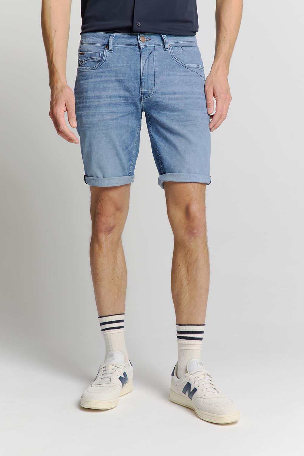 No Excess Short Denim Stretch Blauw