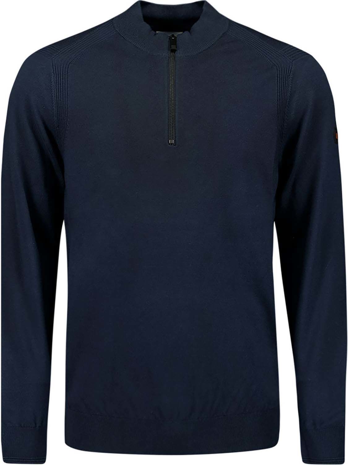 Pullover Half Zip Blauw