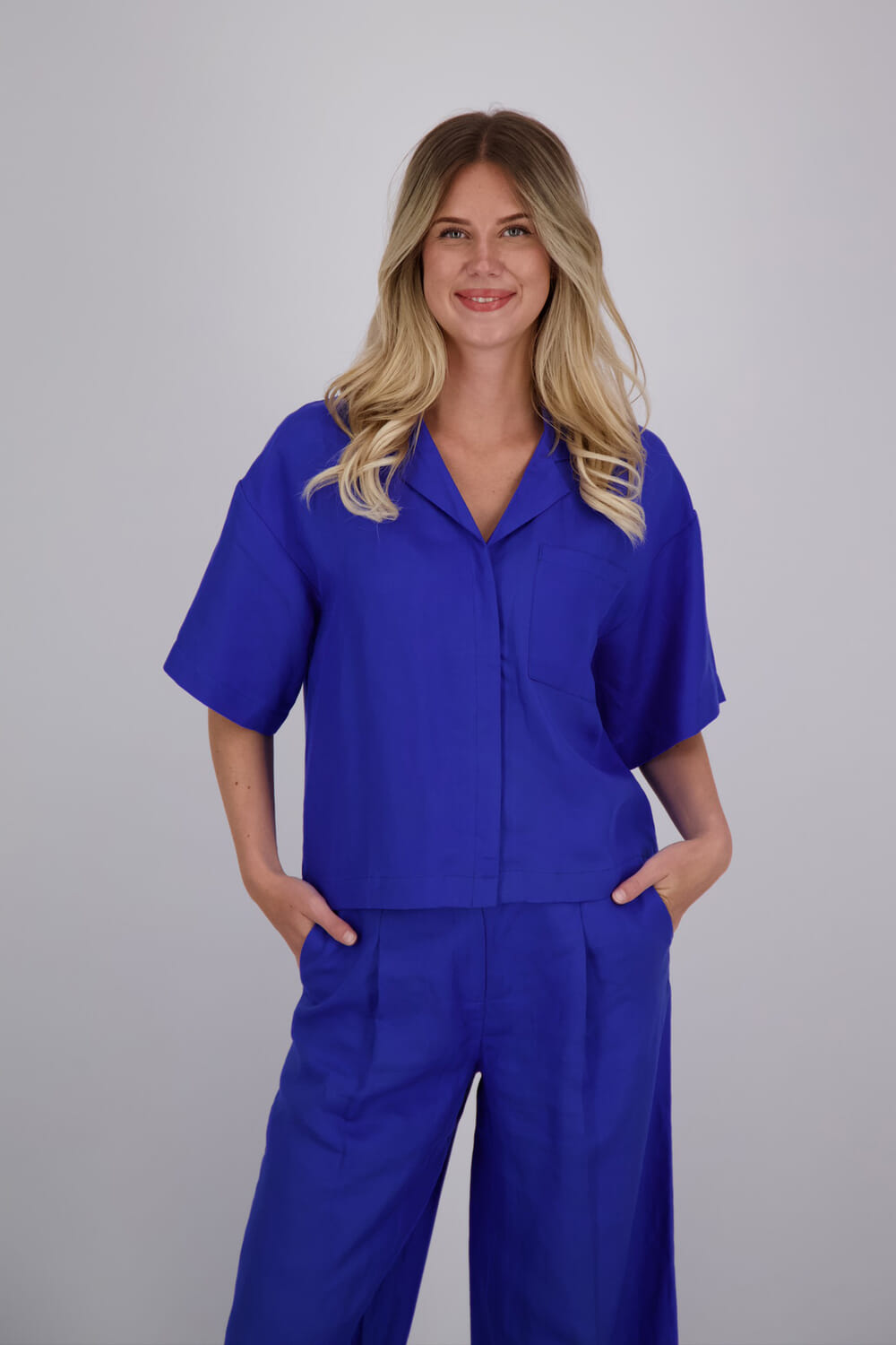 Selected Femme Blouse Lyra Blauw