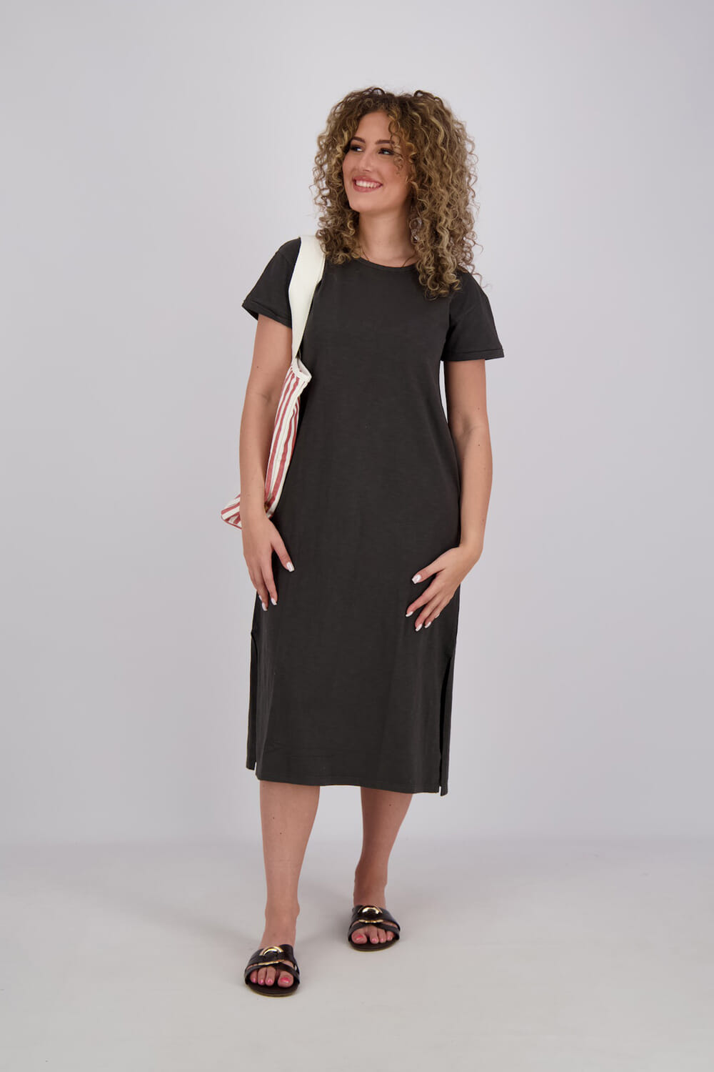 Superdry T-shirtjurk Zwart