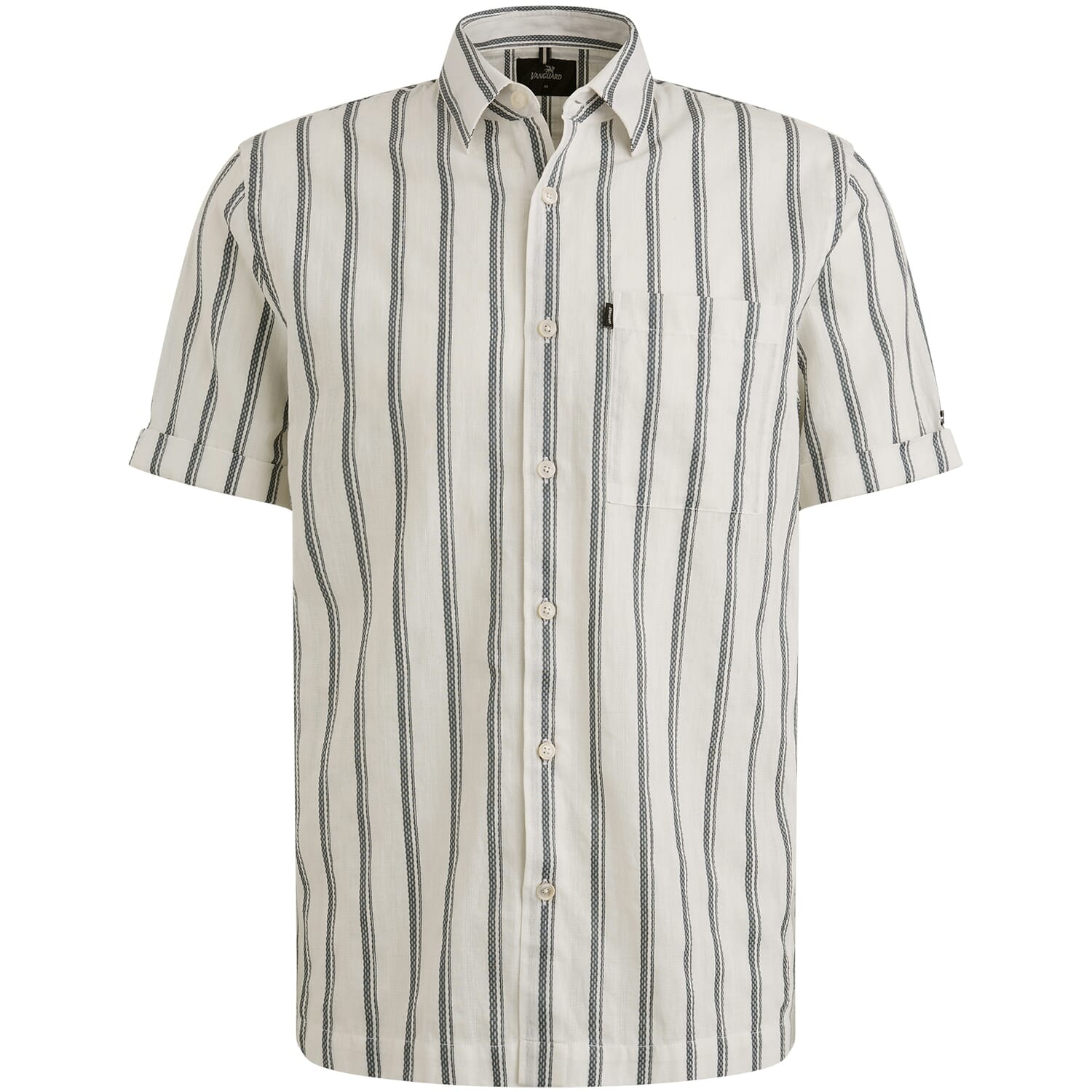 Vanguard Overhemd Dobby Stripe Wit
